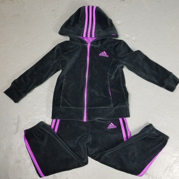 velour adidas track suit